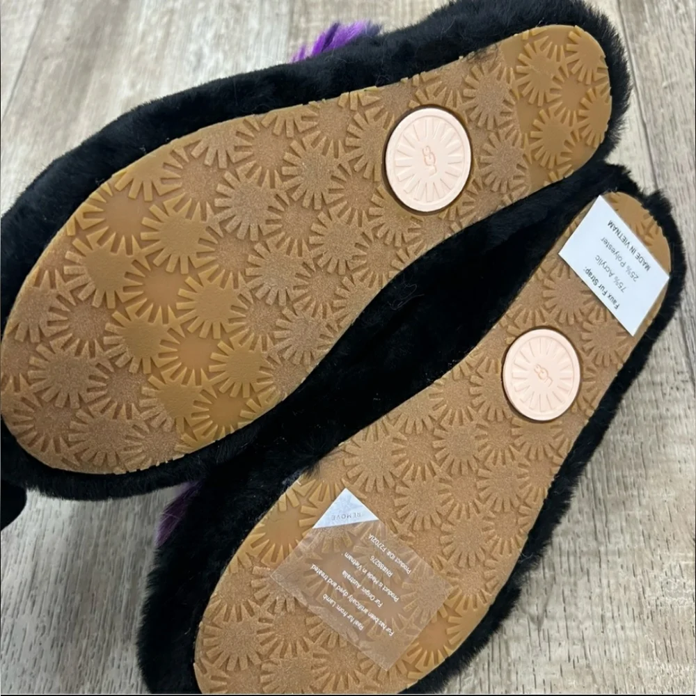 UGG Oh Yeah Tie Dye Sling Back Slippers Magnolia 6 new - Picture 3 of 3